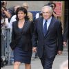 Dominique Strauss-Kahn et Anne Sinclair quittant le tribunal de Manhattan. DSK vient d'y plaider non coupable. Le 6 juin 2011.