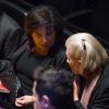 Anne Sinclair et Elisabeth Badinter à l'opéra de Lyon, le 27 mars 2013.
