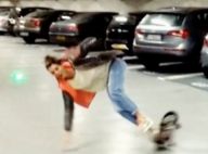Laury Thilleman : La jolie Miss joue les pros du skate et mange le bitume !