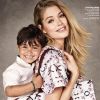 Doutzen Kroes et son fils Phyllon posent pour Born Free Africa