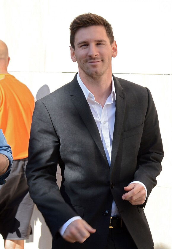 Lionel Messi arrive au tribunal de Gava, près de Barcelone, le 27 septembre 2013, où il doit être entendu dans le cadre de sa mise en examen pour fraude fiscale.
