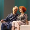 Pierre Arditi et Evelyne Buyle - Soirée de la piéce "Comme s'il en pleuvait" au Théâtre Edouard Vll et retransmise en direct sur France 2 à Paris le 29 avril 2014.