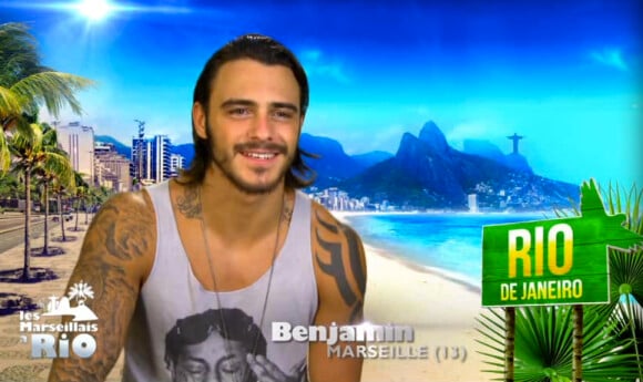 Benjamin fait son arrivée dans l'aventure (Les Marseillais à Rio - épisode diffusé le mercredi 30 avril 2014.)
