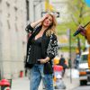 Kate Upton en shooting à New York. Le 29 avril 2014.