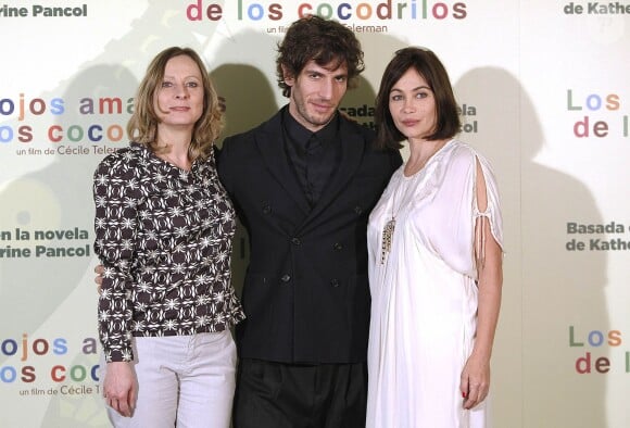 Emmanuelle Béart, Cecile Telerman et Quim Gutierrez - Photocall du film "Les Yeux Jaunes des Crocodiles" à Madrid, le 30 avril 2014.