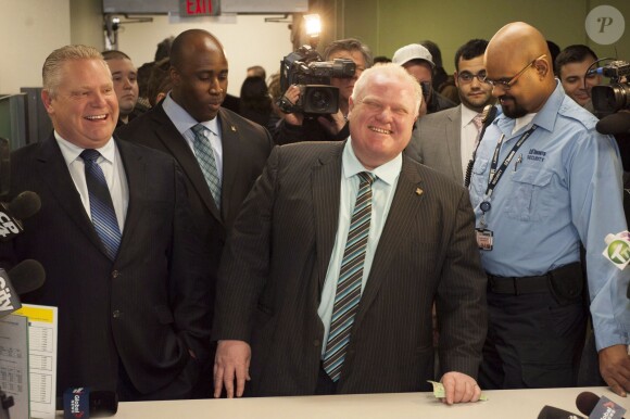 Rob Ford s'enregistre comme candidat à la mairie de Toronto, le 2 janvier 2014.