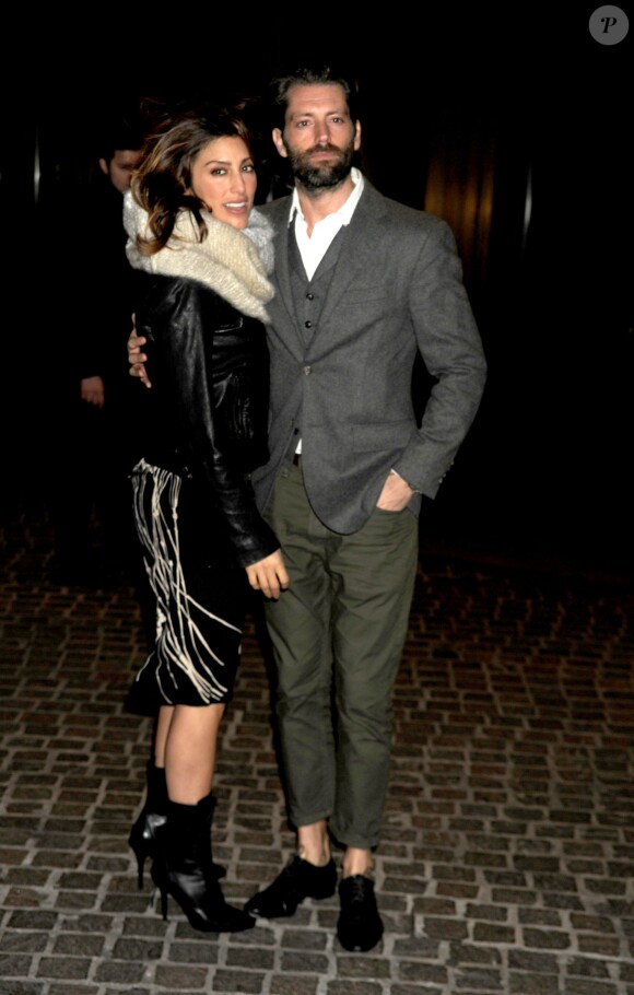 Jennifer Esposito et Louis Dowler à New York, le 11 mars 2013.