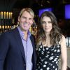 Elizabeth Hurley et Shane Warne à Melbourne en Australie, le 12 novembre 2013. 