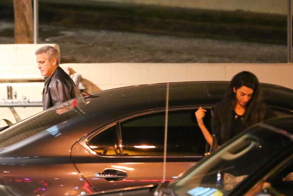 Exclusive - George Clooney et Amal Alamuddin à Studio City, Los Angeles, le 27 mars 2014.