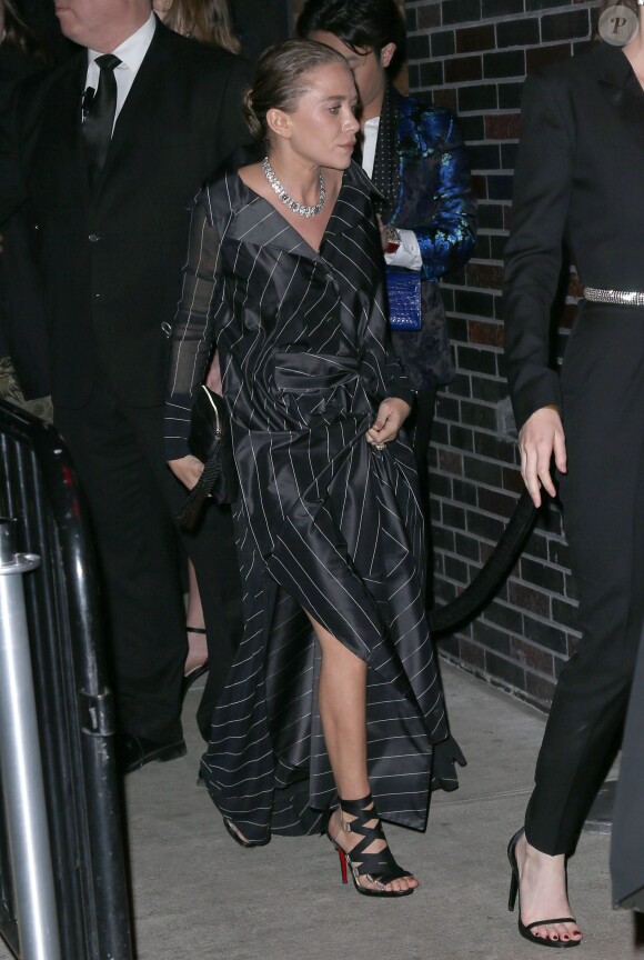 Mary-Kate Olsen arrive à l'Up and Down pour l'after-party du Met Gala. New York, le 5 mai 2014.