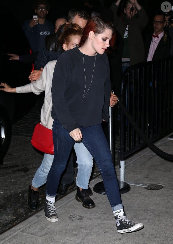 Kristen Stewart arrive à l'Up and Down pour l'after-party du Met Gala. New York, le 5 mai 2014.