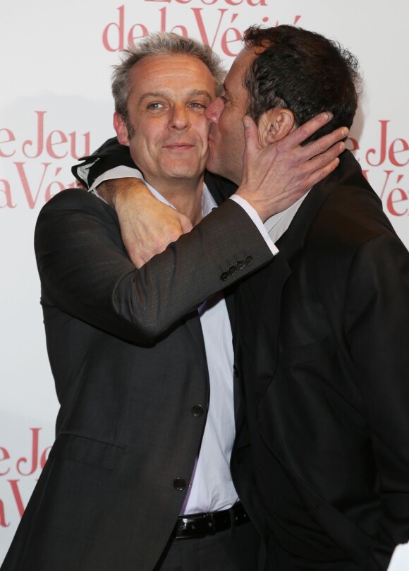 David Brécourt et Christian Vadim - Avant-première 'Le Jeu de la vérité' au Gaumont Opera Capucines à Paris le 20 janvier 2014.
