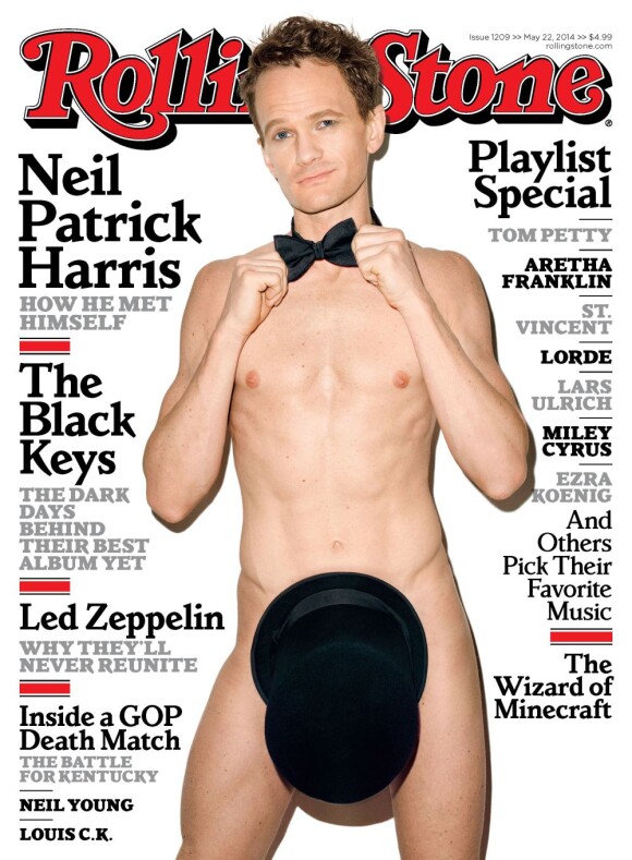 Neil Patrick Harris en couverture du numéro du mois de mai du magazine Rolling Stones