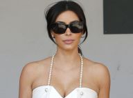 Kim Kardashian : Robe blanche et sourire pour la future mariée à l'honneur