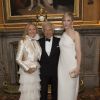 Ralph Lauren et sa femme Ricky avec Cate Blanchett, le 13 mai 2014 au château de Windsor, lors d'une soirée de bienfaisance au profit du Royal Marsden Hospital dont le duc de Cambridge est le président, organisée avec Ralph Lauren.