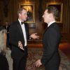 Le prince William et Benedict Cumberbatch, le 13 mai 2014 au château de Windsor, lors d'une soirée de bienfaisance au profit du Royal Marsden Hospital dont le duc de Cambridge est le président, organisée avec Ralph Lauren.