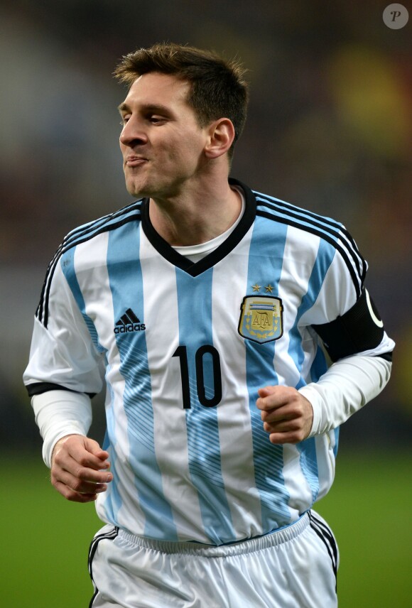 Lionel Messi lors du match entre l'Argentine et la Roumanie, à Bucarest, le 5 mars 2014