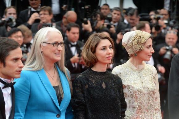 Gael Garcia Bernal, la présidente Jane Campion, Sofia Coppola, - Montée des marches du film "Grace de Monaco" pour l'ouverture du 67 ème Festival du film de Cannes le 14 mai 2014