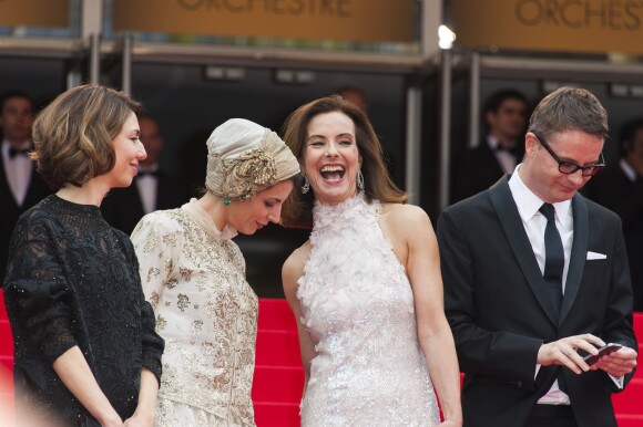 Les jurés Sofia Coppola, Carole Bouquet et Nicolas Winding Refn - Montée des marches du film "Grace de Monaco" pour l'ouverture du 67 ème Festival du film de Cannes le 14 mai 2014