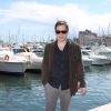 Exclusif - Mathieu Amalric pose sur la terrasse UniFrance à l'occasion du 67e Festival du Film de Cannes le 15 mai 2014.
