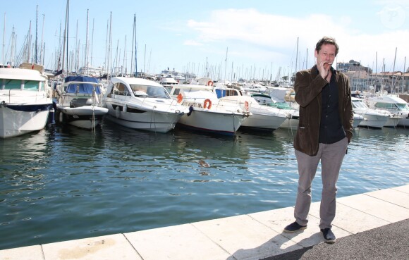 Exclusif - Mathieu Amalric pose sur la terrasse UniFrance à l'occasion du 67e Festival du Film de Cannes le 15 mai 2014.