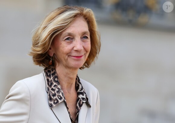 Nicole Bricq à la sortie du conseil des Ministres au Palais de l'Elysée à Paris le 2 octobre 2013