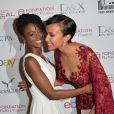 A&iuml;ssa Ma&iuml;ga et Sonia Rolland lors de la 4&egrave;me &eacute;dition du Gala "PlaNet Finance" au Carlton lors du 67&egrave;me festival international du film de Cannes le 15 mai 2014 