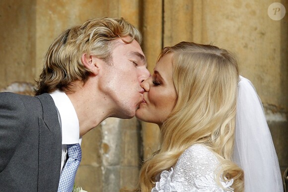 James Cook et Poppy Delevingne se sont mariés en l'église St Paul à Londres, le 16 mai 2014.
