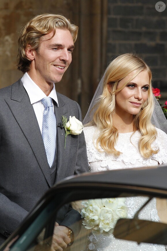 James Cook et Poppy Delevingne se sont mariés en l'église St Paul à Londres, le 16 mai 2014.