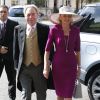 Sir Andrew Lloyd Webber et son épouse lors du mariage de Poppy Delevingne et James Cook en l'église St Paul à Londres, le 16 mai 2014.