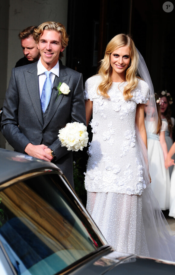 Poppy Delevingne et James Cook se sont mariés en l'église St Paul à Londres, le 16 mai 2014.