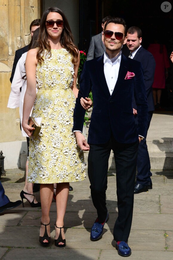 Matthew Williamson lors du mariage de Poppy Delevingne et James Cook en l'église St Paul à Londres, le 16 mai 2014.