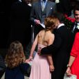 Geri Halliwell et Christian Horner lors du mariage de Poppy Delevingne et James Cook à Londres, le 16 mai 2014.