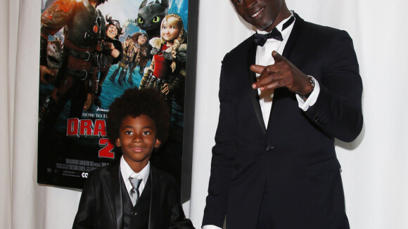 Djimon Hounsou, papa-poule avec son fils pour fêter DreamWorks face à Manu Payet