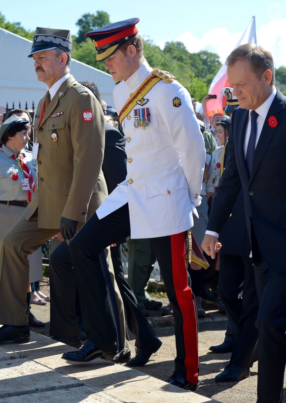 Le prince Harry en Italie le 18 mai 2014 pour les commémorations du 70e anniversaire de la bataille de Monte Cassino (Seconde Guerre mondiale).