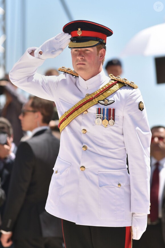 Le prince Harry en Italie le 18 mai 2014 pour les commémorations du 70e anniversaire de la bataille de Monte Cassino (Seconde Guerre mondiale).