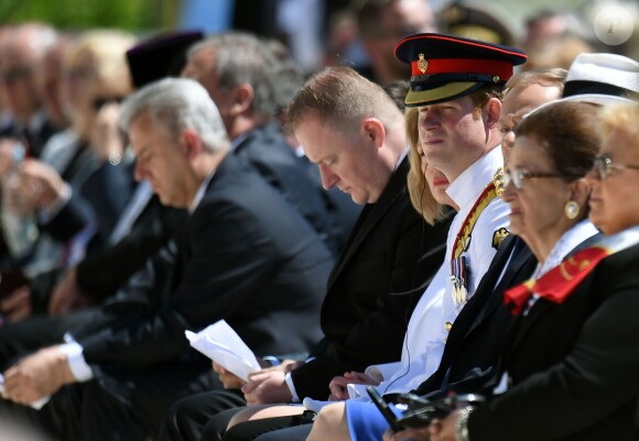Le prince Harry en Italie le 18 mai 2014 pour les commémorations du 70e anniversaire de la bataille de Monte Cassino (Seconde Guerre mondiale).