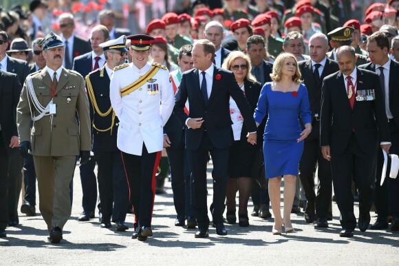 Le prince Harry en Italie le 18 mai 2014 pour les commémorations du 70e anniversaire de la bataille de Monte Cassino (Seconde Guerre mondiale).