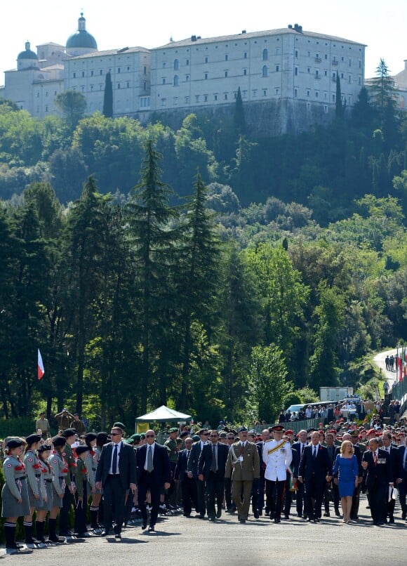 Le prince Harry en Italie le 18 mai 2014 pour les commémorations du 70e anniversaire de la bataille de Monte Cassino (Seconde Guerre mondiale).