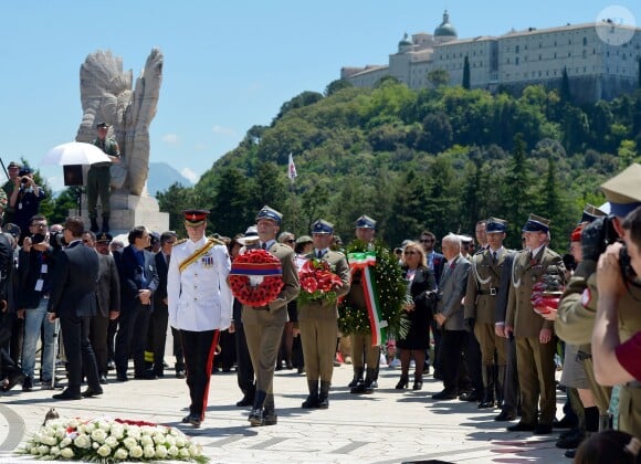Le prince Harry en Italie le 18 mai 2014 pour les commémorations du 70e anniversaire de la bataille de Monte Cassino (Seconde Guerre mondiale).