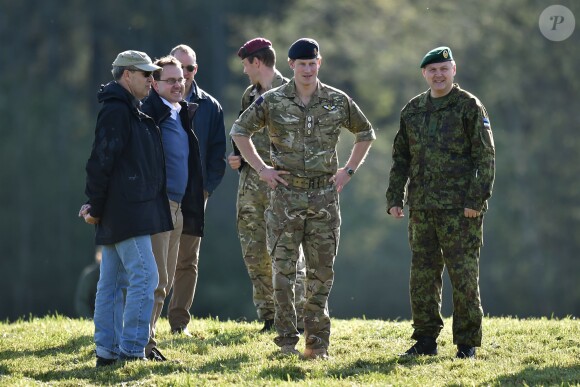 Le prince Harry lors d'un exercice militaire à Sangaste, en Estonie, le 17 mai 2014