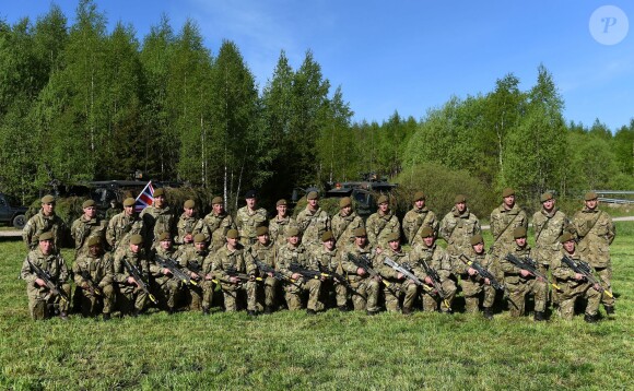 Le prince Harry lors d'un exercice militaire à Sangaste, en Estonie, le 17 mai 2014