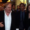 Gérard Depardieu et Jacqueline Bisset, sont venus présenter leur film "DSK" au cinéma CineStar lors du 67ème festival international du film de Cannes. Le 17 mai 2014.
