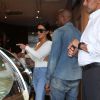 Kim Kardashian et Kanye West s'achètent des glaces dans une boutique Häagen Dazs. Paris, le 18 mai 2014.