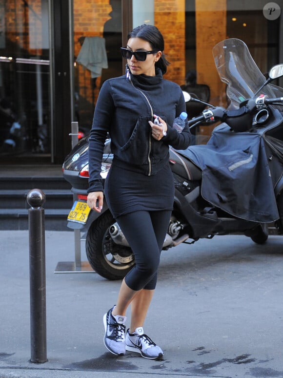 Kim Kardashian quitte L'usine à Paris, le 19 mai 2014.