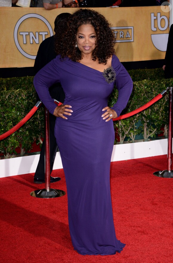 Oprah Winfrey lors des 20e Annual Screen Actors Guild Awards au Shrine Auditorium de Los Angeles, le 18 janvier 2014