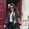 Kendall Jenner - Le clan Kardashian sortant de la résidence hôtelière où logent Kim Kardashian et Kanye West - Paris 20 mai 2014