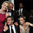 Sharon Stone, Antonio Banderas, Fawaz Gruosi, Cara Delevingne - Soirée de Grisogono à l'hôtel Eden Roc au Cap d'Antibes lors du 67e Festival du film de Cannes au Cap d'Antibes, le 20 mai 2014.
