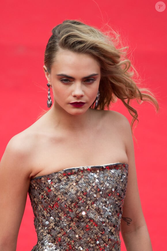 Cara Delevingne - Montée des marches du film "The Search" lors du 67 ème Festival du film de Cannes, le 21 mai 2014.