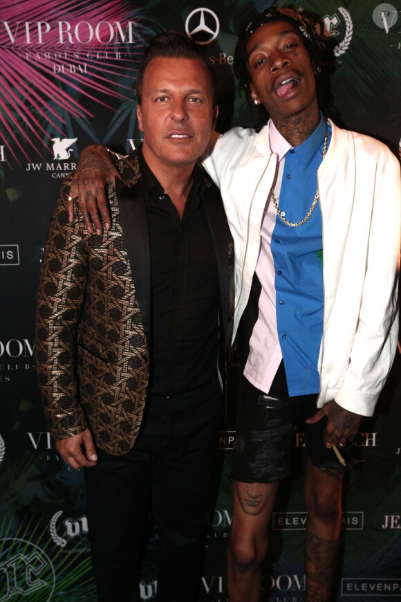 Jean-Roch et Wiz Khalifa au VIP Room. Cannes, le 20 mai 2014.